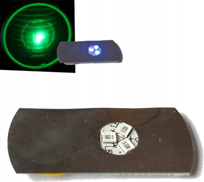 Lampë LED për disqe Disc Golf, 3 mënyra drite, bateri CR2016, shumëngjyrëshe