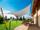 Çadër dielli HOBBYGARDEN Sun Shade Sail Square, 6x6 m, mban shiun, gri hiri