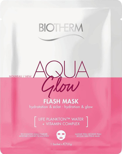 Maskë fytyre Biotherm Aqua Super Mask Glow, për lagie të lëkurës, 31g