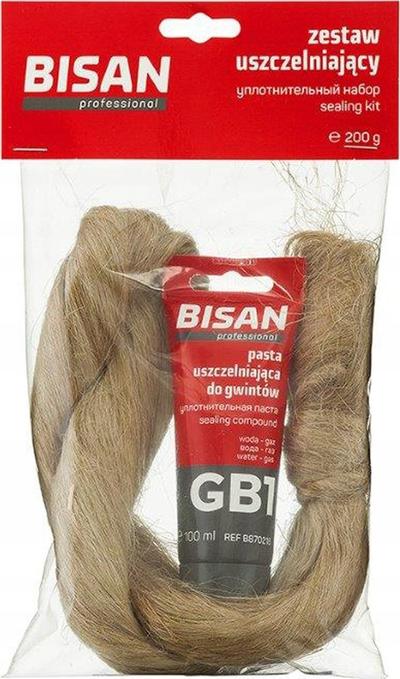 Set vulosës Bisan Sealing Set B870799, pastë dhe fibër liri, 28g