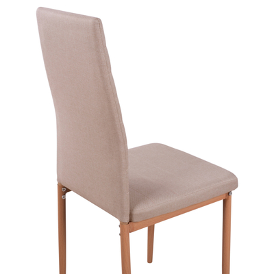 Karrige ngrënieje Metal Chair Lady HM0037.14, 40x48x95 cm, kornizë metalike, bezhë