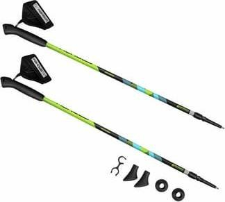 Shkopinj Nordic Walking Spokey Meadow, teleskopikë 105-135 cm, alumin, jeshil