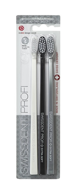 Brushë për dhëmbë Swissdent Gentle Extra Soft, 3 copa