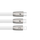 Kabllo karikuese McDodo Zinc Alloy 3in1 (Lightning, microUSB, USB-C), 1.2m, e bardhë