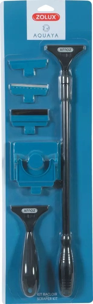 Set pastrimi për xham akuariumi, teleskopik 50–70 cm, me 3 skrapera