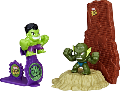 Lodër figurina Marvel Stunt Squad, Hero Vs Villain, set me 2 figura, shumngjyrëshe