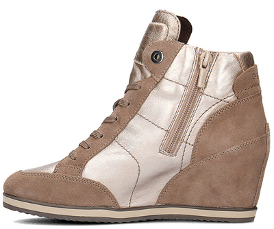 Çizme Geox D4454A-0KY22-, të kafta/krem 40