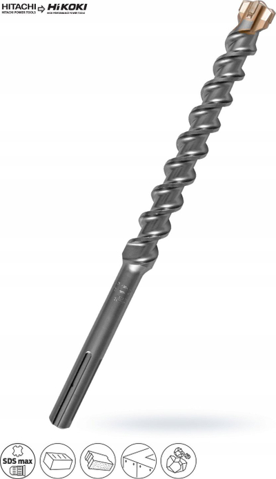 Фреза за бетон HiKOKI SDS Max, 40mm, 1320mm, сива