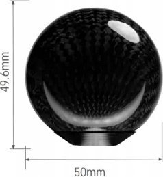 Topçan ndërruesi Simagic Round Shift Knob, karbon fiber, i zi