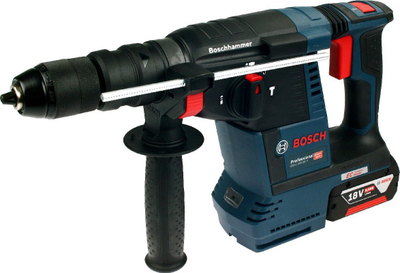 Çekiç rrotullues me goditje Bosch GBH 187 LI, 18V, 2.4J, blu