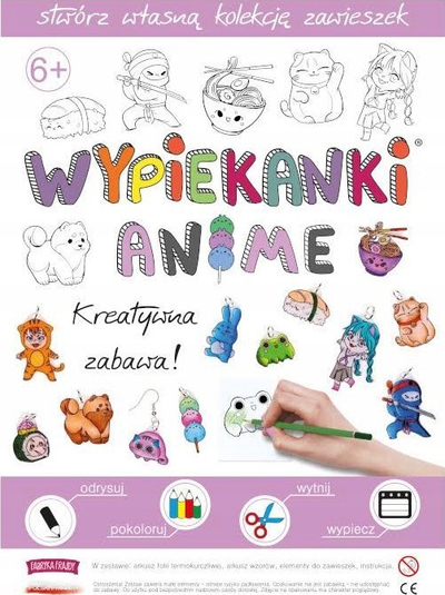 Set loje kreative Fun Factory Anime Bake Sets, motive japoneze, për fëmijë, shumëngjyrësh