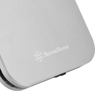 Kuti eksterni për disk SilverStone MMS02C, 2.5", USB 3.1 Type C, argjendtë