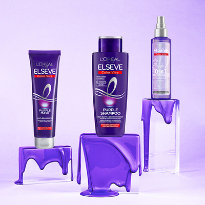 Shampo Loreal Elseve, Color-Vive Purple, 200 ml 