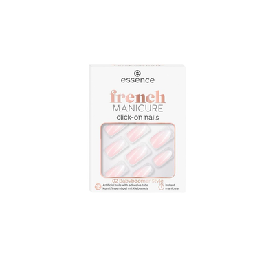 Thonj artificialë Essence French Manicure 02, 12 copë