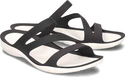 Sandale për femra Crocs Swiftwater W 203998, materiale Croslite, kundër rrëshqitjes, të zeza të bardha