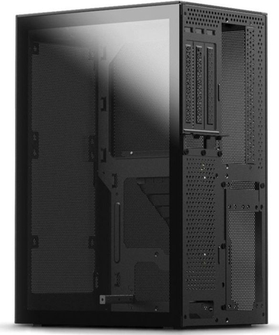 Panel anësor SSUPD Meshlicious me xham të temperuar, 4.5 mm, i tymos me ngjyrë të zezë