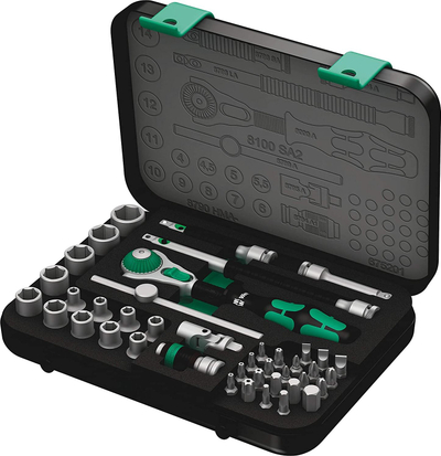 Set çelësash dhe bitash Wera 8100 SA 2, 42 pjesë, 1/4", në kuti metalike