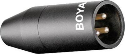 Adapter audio BOYA 35C-XLR, 3.5mm jack në XLR, trup metalik i zi