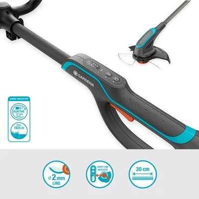 Косилка за трева Gardena PowerTrim 30 P4A, 18V, 300mm, без батерија