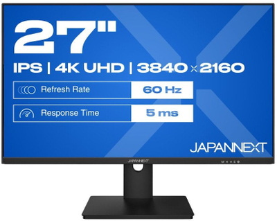 Monitor JapanNext 27", 4K UHD, i zi