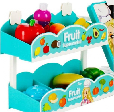 Set loje supermarket Mega Creative Greengrocer, me arkë me zë, për kalamaj 3+