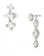 Vathë për femra Swarovski, të argjendtë/transparent