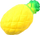 Lodër antistresi squishy ananas, shkumë memory, 13 x 5 cm, e verdhë