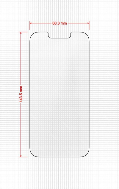 Заштитна фолија Grizz MatteScreen Easy за Apple iPhone 13, сет 2 парчиња, анти-отпечаток од прсти, транспарентна