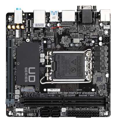 Pllakë amë Gigabyte H610I, DDR5, M.2 NVMe, mini ITX