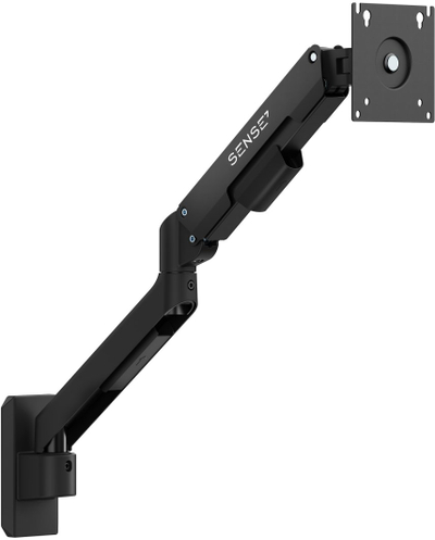 Mbajtës muri për monitor SENSE7 HANG Light WALL ARM, 17"-32", VESA 75x75 100x100, i zi