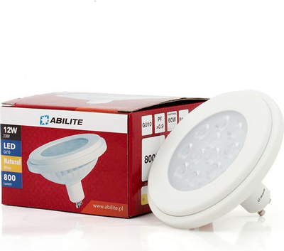 Llambë tavani Abilite AR111 GU10, 12W/230V, 800lm, 35 °, e bardhë natyrale (5901583544866)