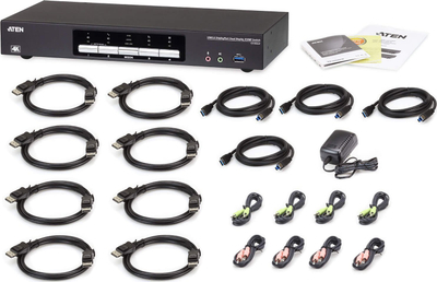 Switch KVMP Aten CS1944DP, 4 porta, 4K, USB 3.0, i zi