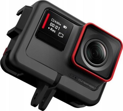 Kornizë mbrojtëse plastike Telesin për Insta360 Ace, pjesë shtesë për kamer aksion, e zezë