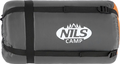 Thes gjumi Nils Camp, 175x75 cm, L, i hirtë/portokalltë