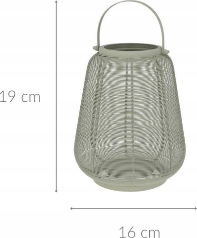 Fanar dekorativ Home Styling Collection, metal, me dorezë, jeshil