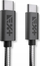 Kabllo USB NEXT ONE USB C në USB C, 1.2 m, 3A Power Delivery, e zezë