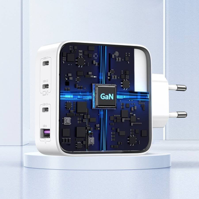 Karikues muri Ugreen 100W GaN, 3x USB C, USB A, i bardhë