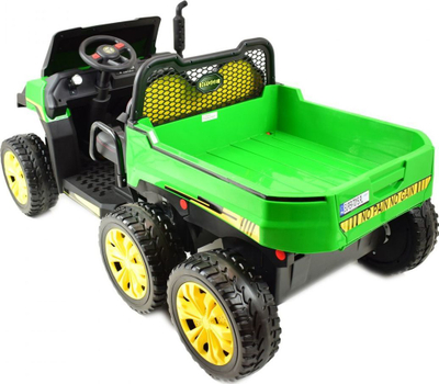 Kamion elektrik për fëmijë Ramiz Car Farmer 4x4, 2 vende, audio, jeshil