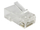 Prizë rrjeti Alantec RJ45 Through, UTP Cat.6, paketim 100 copë, transparente