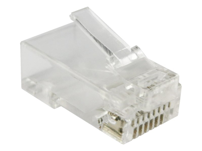 Prizë rrjeti Alantec RJ45 Through, UTP Cat.6, paketim 100 copë, transparente