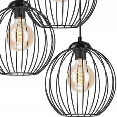 Lluster varëse ZOYA LM-3.162, me 3 pika drite, metal, e zezë