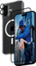 Set mbrojtës PanzerGlass 3 në 1, për iPhone 16 Plus, xham mbrojtës dhe mbrojtje kamere, transparent