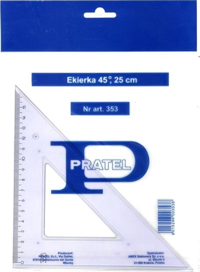 Këndore matëse Pratel Eset Square, 45°, 25 cm