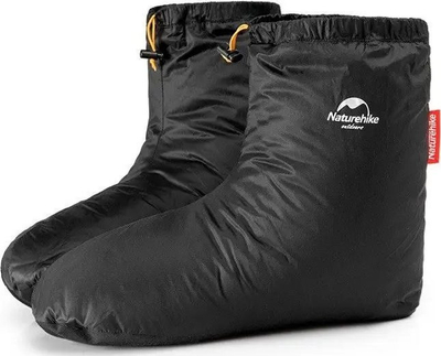 Çorape-çizme kampingu Naturehike Down Boots, me pupla patash, madhësia M, të zeza