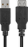 Kabllo Sharkoon USB-A - USB-A USB, 0.5 m, e zezë (4044951015399)