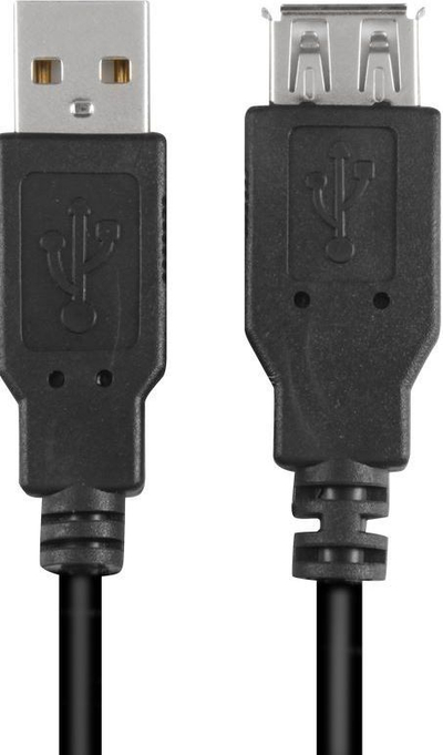 Kabllo Sharkoon USB-A - USB-A USB, 0.5 m, e zezë (4044951015399)