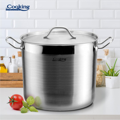 Tenxhere me kapak Heinner Maestro, 28 x 22 cm, 13.5 L, çelik inox, gri