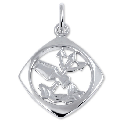Pendant për qafore Brilio Silver, e argjendtë
