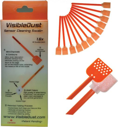 Штипки за чистење на сензор VisibleDust DHAP 1.6x, за DSLR фотоапарати, портокалова