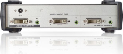 Splitter video Aten VS162, 2 porta DVI, me audio, gri